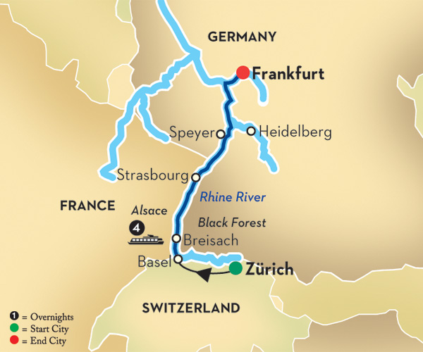 Christmas Time on the Danube Map